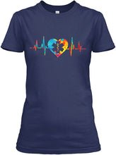 Load image into Gallery viewer, Veterinary Symbol My Heartbeat Meaningful Gift For Women Ladies Tee

