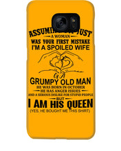Load image into Gallery viewer, A Spoiled Wife Of An October Grumpy Old Man Birthday Meaningful Gift Phone case
