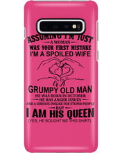 Load image into Gallery viewer, A Spoiled Wife Of An October Grumpy Old Man Birthday Meaningful Gift Phone case
