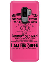 Load image into Gallery viewer, A Spoiled Wife Of An October Grumpy Old Man Birthday Meaningful Gift Phone case
