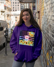 Load image into Gallery viewer, Pig America Flag Sunflower Special Custom Design Hoodie
