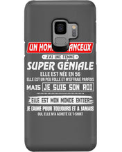 Load image into Gallery viewer, Je Suis Un Homme Chanceux J'ai Line Femme Custom Design Je Suis Son Roi Phone case

