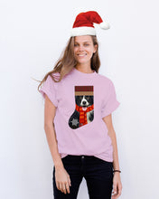 Load image into Gallery viewer, Santa Border Collie In Stock Gift For Dog Lovers Guys Tee
