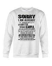 Load image into Gallery viewer, I'm Already Taken By December Sexy And Crazy Girl For Birthday Gift Sweatshirt
