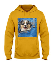 Load image into Gallery viewer, Australian Shepherd In Denim Pocket Gift For Dog Lovers Hoodie
