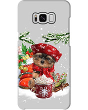 Load image into Gallery viewer, Yorkshire Terrier Loves Drinking Hot Latte Gift For Dog Lovers Phone case
