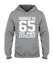 Load image into Gallery viewer, Fabrique En 66 55 Ans D’Excellence Custom Design Gift For Friends Hoodie
