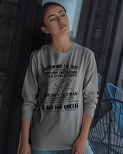 Load image into Gallery viewer, A Spoiled Wife Of An October Grumpy Old Man Birthday Meaningful Gift Unisex Long Sleeve
