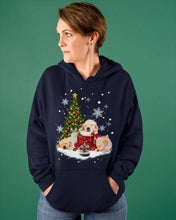 Load image into Gallery viewer, Funny Golden Retrievers Sleep In Red Boots Gift For Dog Lovers Hoodie
