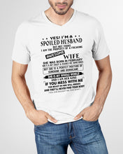 Load image into Gallery viewer, I'm A Spolied Husband But Not Yours  - Awesome Wife Was Born In February Guys V-Neck
