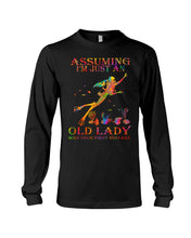 Load image into Gallery viewer, Assuming I'm Just An Old Lady Was Your First Mistake Unisex Long Sleeve
