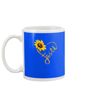 Load image into Gallery viewer, Black Phone Case Sunflower Faith Gift For Christians Mug

