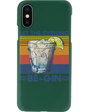 Load image into Gallery viewer, Lovely Phone Case Let The Evening Be-Gin Retro Vintage Phone case
