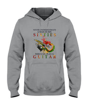Load image into Gallery viewer, Never Underestimate A 60 Year Old Man Can Play A Guitar Hoodie
