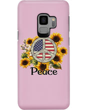 Load image into Gallery viewer, Peace Sign Sunflower Birthday Gift For Girls Phone case
