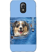 Load image into Gallery viewer, Australian Shepherd In Denim Pocket Gift For Dog Lovers Phone case
