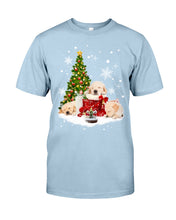 Load image into Gallery viewer, Funny Golden Retrievers Sleep In Red Boots Gift For Dog Lovers Guys Tee
