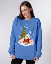 Load image into Gallery viewer, Funny Golden Retrievers Sleep In Red Boots Gift For Dog Lovers Sweatshirt
