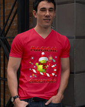Load image into Gallery viewer, Tennis Players Magical Christmas Snowman Gift For Women Guys V-Neck
