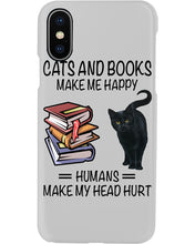 Load image into Gallery viewer, Cats And Books Make Me Happy - Cats And Books Lovers Gifts Phone case
