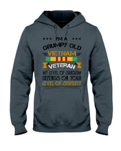 Load image into Gallery viewer, I'm A Grumpy Old Vietnam Veteran Special  Custom Design Hoodie
