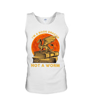 Load image into Gallery viewer, I'm A Book Dragon Not A Worm Gift For Dragon Lovers Unisex Tank Top
