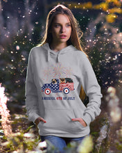 Load image into Gallery viewer, America 4th Of July Truck Pug Gift For Dog Lovers Hoodie
