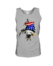 Load image into Gallery viewer, Eagle Giant Scratch USA Flag Gift For Women Unisex Tank Top
