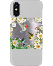 Load image into Gallery viewer, Hummingbird With English Daisy Gift For Birds Lovers Phone case
