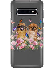 Load image into Gallery viewer, Pekingese With Peonies Gift For Dog Lovers Phone case
