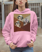 Load image into Gallery viewer, Three Cute Shih Tzu In Bag Gift For Dog Lovers Hoodie
