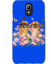 Load image into Gallery viewer, Pekingese With Peonies Gift For Dog Lovers Phone case
