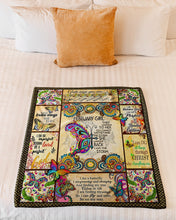 Load image into Gallery viewer, Butterflies Gift For February Girl God Says You Are Unique Fleece Blanket

