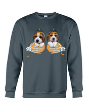 Load image into Gallery viewer, Beagle Hand Bones My Breast Gift For Dog Lovers Sweatshirt
