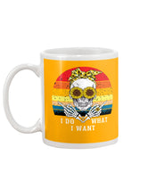 Load image into Gallery viewer, I Do What I Want Skull Sunflower Special Custom Design Mug
