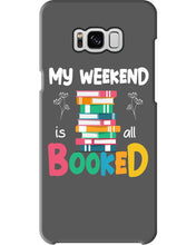 Load image into Gallery viewer, Vintage Funny My Weekend Booked Gift For Book Lovers Phone case
