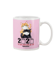 Load image into Gallery viewer, 2020 The Year When Shit Got Real Trending For Cat Lovers Mug
