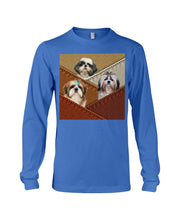 Load image into Gallery viewer, Three Cute Shih Tzu In Bag Gift For Dog Lovers Unisex Long Sleeve
