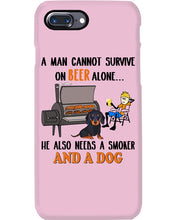 Load image into Gallery viewer, A Man Loves Beer And Dachshund Gift For Dog Lovers Phone case
