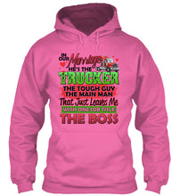 Load image into Gallery viewer, In Our Marriage He's The Trucker Meaningful Gift For Family Hoodie
