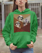 Load image into Gallery viewer, Three Cute Shih Tzu In Bag Gift For Dog Lovers Hoodie
