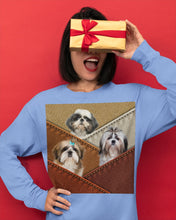 Load image into Gallery viewer, Three Cute Shih Tzu In Bag Gift For Dog Lovers Unisex Long Sleeve
