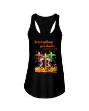 Load image into Gallery viewer, Flamingo In Everything Give Thanks Gift For Flamingo Lovers Ladies Flowy Tank
