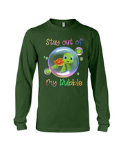 Load image into Gallery viewer, Vintage Funny Stay Out Of My Bubble Gift For Turtle Lovers Unisex Long Sleeve
