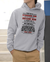 Load image into Gallery viewer, A Stubborn Son Of A Freaking Awesome Mom I Love Her Gift For Mama Hoodie
