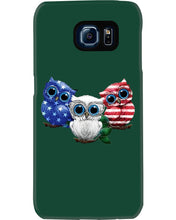 Load image into Gallery viewer, Lovely Phone Case Three Owl With US Flag Gift For Owl Lovers Phone case
