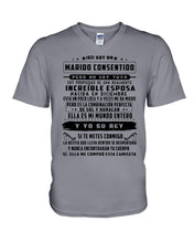 Load image into Gallery viewer, Increible Esposa Nacida En Diciembre Birthday Meaningful Gift Guys V-Neck
