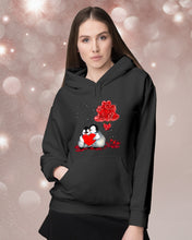 Load image into Gallery viewer, Penguin Forever Love With Red Heart Balloon Gift For Penguin Lovers Hoodie
