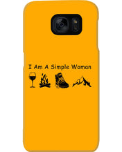 Load image into Gallery viewer, Simple Woman Loves Wine Camping Shoes And Climbing Phone case
