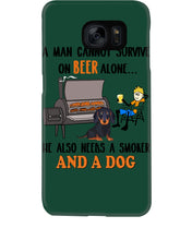 Load image into Gallery viewer, A Man Loves Beer And Dachshund Gift For Dog Lovers Phone case
